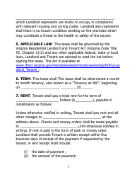 &quot;Month to Month Rental Agreement Template&quot; - Virginia, Page 3