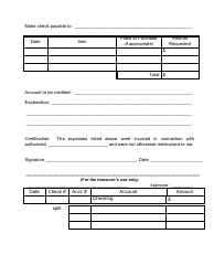 Check Request Form Template, Page 2
