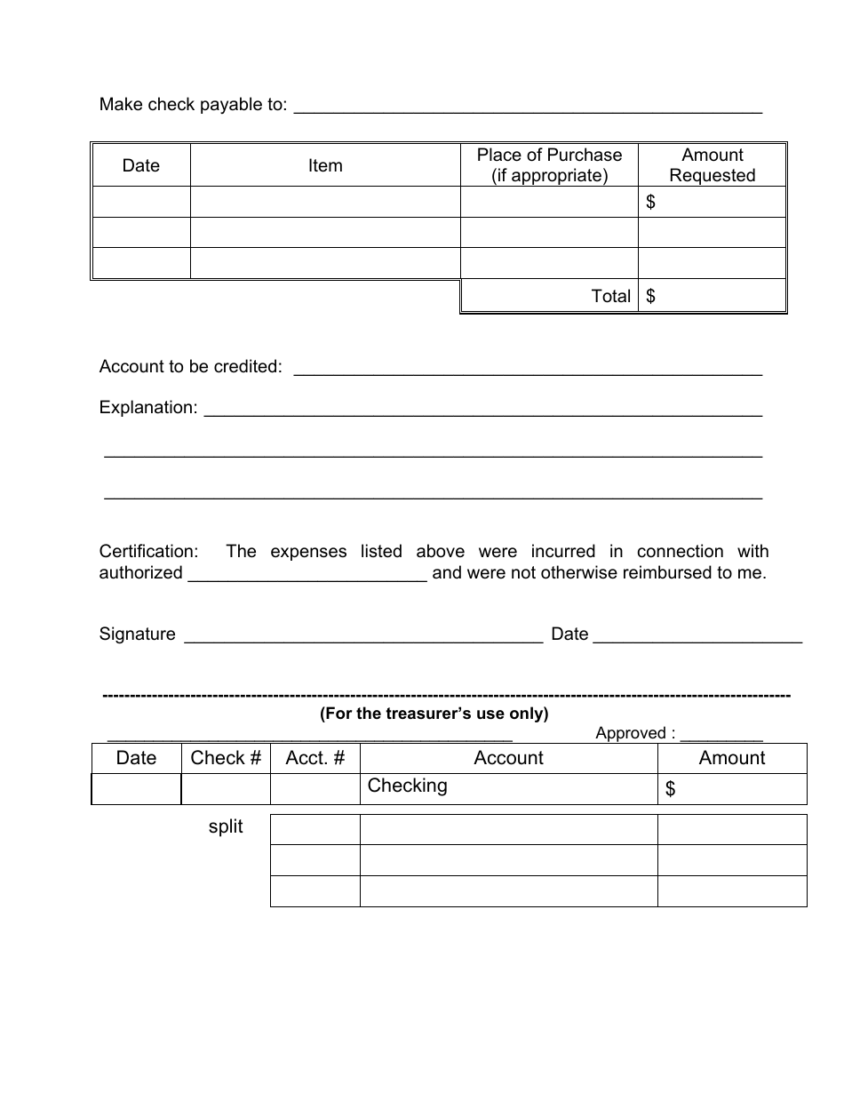 Check Request Form Template, Page 2