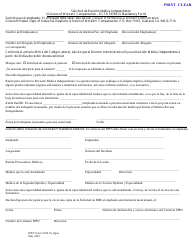 DWC Formulario 9768.10 Solicitud De Revision Medica Independiente - California (Spanish)