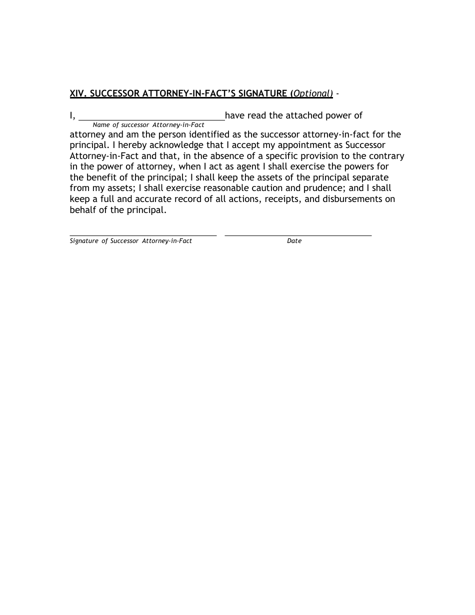 Durable Power of Attorney Form, Page 7