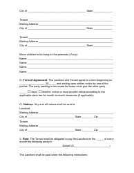 Month-To-Month Rental Agreement Template - Nineteen Points - Virginia, Page 2