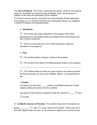 Month-To-Month Rental Agreement Template - Nineteen Points - Virginia, Page 5
