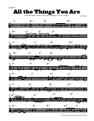 Document preview: Chet Baker - All the Things You Are Sheet Music and Chords