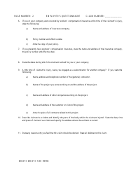 WCC Form H-38 Employer&#039;s Questionnaire - Maryland, Page 2