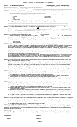 Document preview: Month to Month Rental Contract Template - Kansas