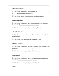 Monthly Rental Agreement Template - Kansas, Page 3