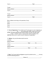 Month-To-Month Rental Agreement Template - Alaska, Page 2