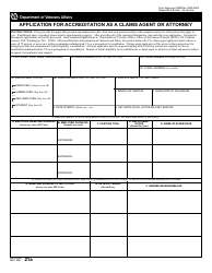 VA Form 21a Application for Accreditation as a Claims Agent or Attorney