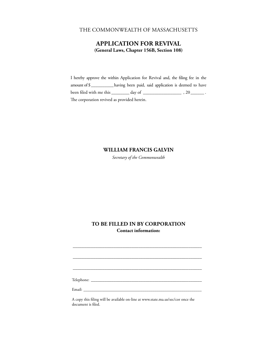 Application for Revival - Massachusetts, Page 3