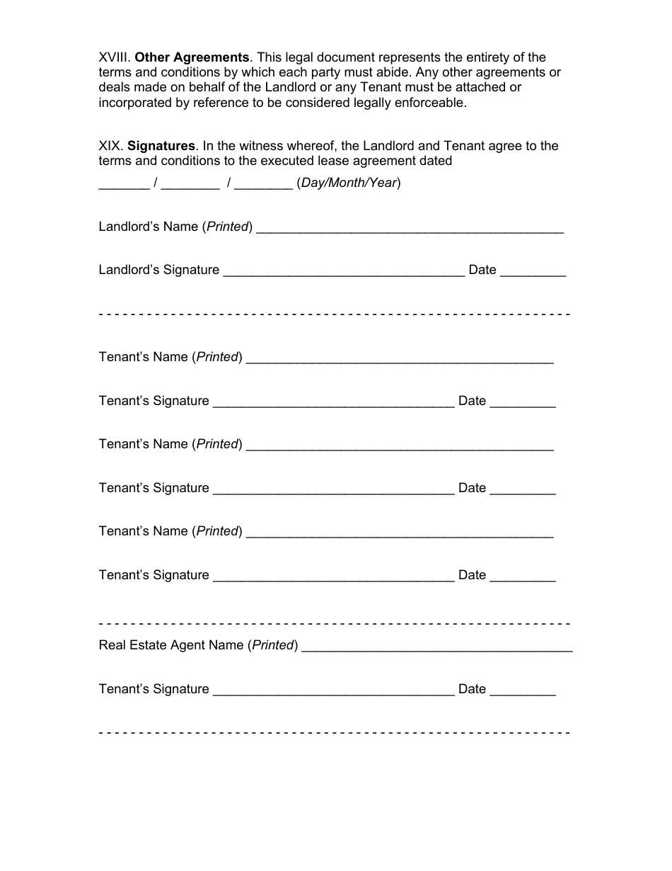 Month-To-Month Lease Agreement Template - Nevada, Page 8