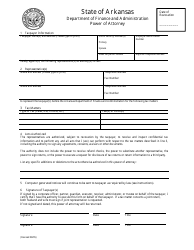 Document preview: Power of Attorney - Arkansas