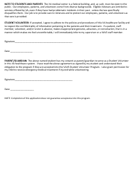 VA Form 10-7055 Application for Voluntary Service, Page 2
