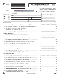 Form TC-20L &quot;Utah Application for Refund From a Corporation Loss Carryback&quot; - Utah