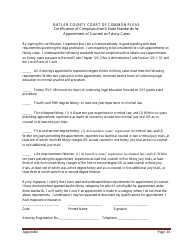 Appendix J Application for Approval as Indigent Criminal Defense Counsel - Butler County, Ohio, Page 4