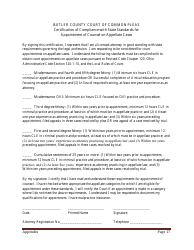 Appendix J Application for Approval as Indigent Criminal Defense Counsel - Butler County, Ohio, Page 5