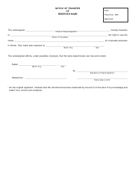 Form BCA4.10 Application for Reservation of Name - Illinois, Page 2