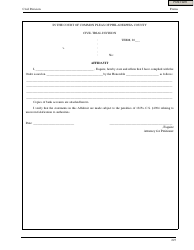 Document preview: Affidavit Form - Philadelphia County, Pennsylvania