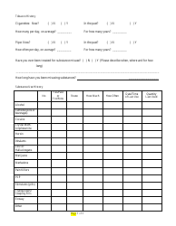 Patient Intake: Medical History Form, Page 3