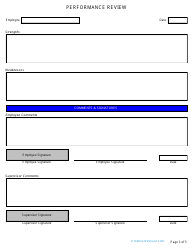 &quot;Employee Performance Review Template - Digital Documents&quot;, Page 3