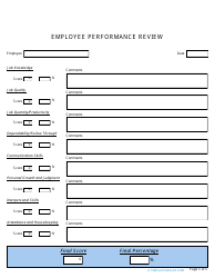 &quot;Employee Performance Review Template - Digital Documents&quot;, Page 5