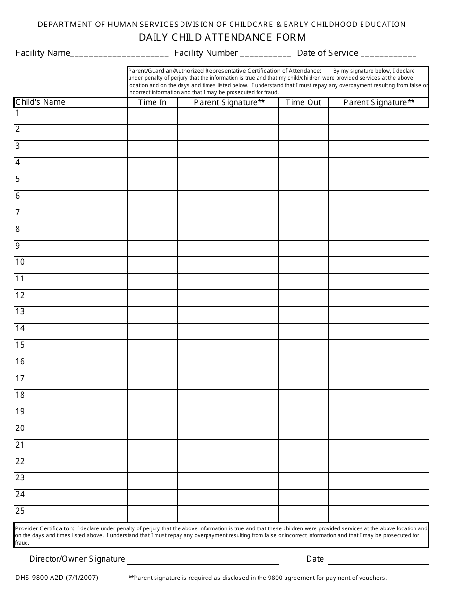 Form DHS9800 A2D - Fill Out, Sign Online and Download Printable PDF ...