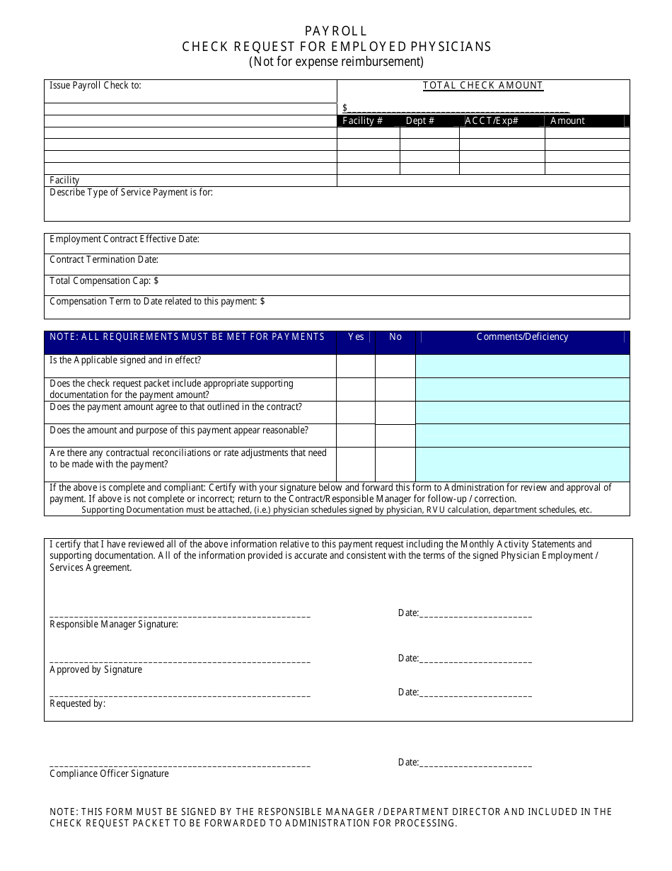 Physician Recruitment Payment Validation Form, Page 5
