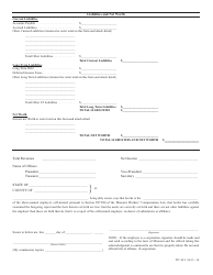 Form WC-85 Self-insurer&#039;s Annual Financial Statement - Missouri, Page 2