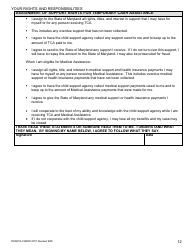 Form DHR/FIA CARES9701 Application for Assistance - Maryland, Page 13