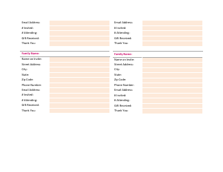Guest List Template - Bridetodo, Page 2