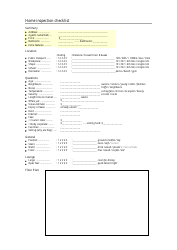 Document preview: Home Inspection Checklist Template