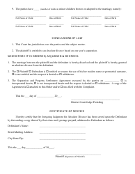 Judgment of Absolute Divorce Form - North Carolina, Page 2