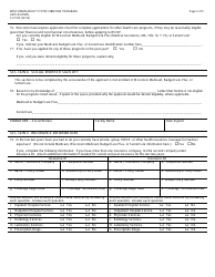 Form F-01185 Wisconsin Adult Cystic Fibrosis Program Application - Wisconsin, Page 2