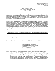 Form CTA-NFW No-Fund Warrant Application Form - Kansas, Page 3