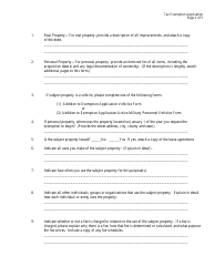 Form BTA-TX Tax Exemption Application - Kansas, Page 2