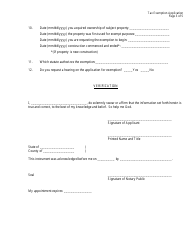 Form BTA-TX Tax Exemption Application - Kansas, Page 3