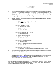 Form BTA-TX Tax Exemption Application - Kansas, Page 5