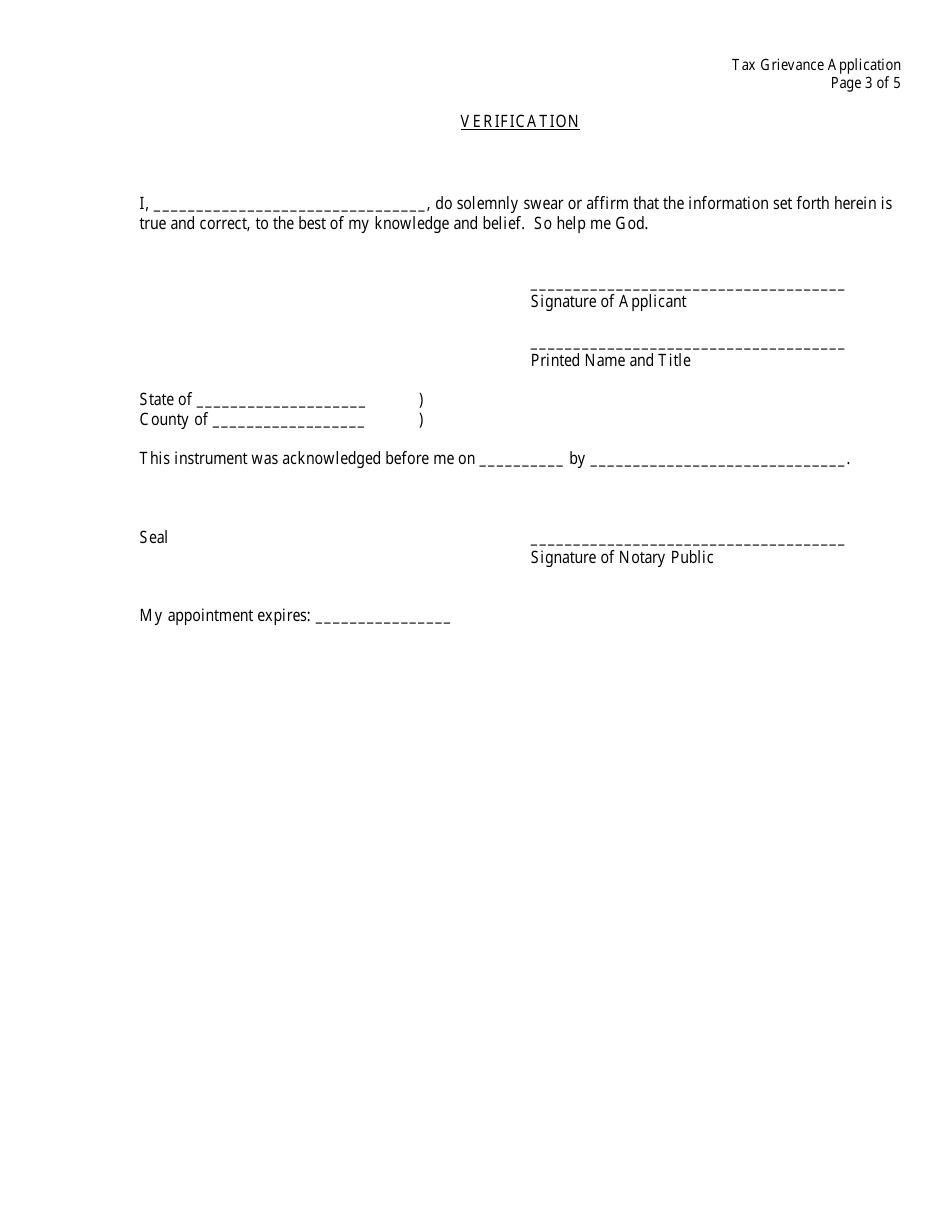 Tax Grievance - Kansas, Page 3