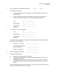 Form CTA-IRB Industrial Revenue Bond Informational Statement - Kansas, Page 2