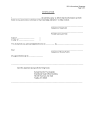 Form CTA-IRB Industrial Revenue Bond Informational Statement - Kansas, Page 3