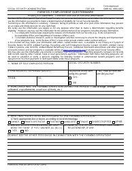 Document preview: Form SSA-7156 Farm Self-employment Questionnaire