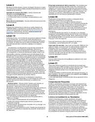 Instrucciones para IRS Formulario 8857(SP) Solicitud Para Alivio Del Conyuge Inocente (Spanish), Page 6