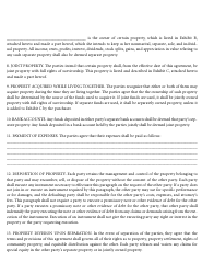 Cohabitation Agreement Template - Twenty Six Points, Page 2