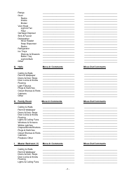 Rental Property Inventory and Condition Template, Page 3