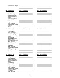 Rental Property Inventory and Condition Template, Page 5