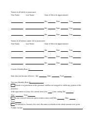 Tenant Estoppel Certificate Template - Lines, Page 2