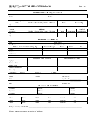Form RW11-5 Residential Rental Application - California, Page 2