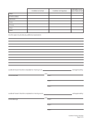 Landlord-Tenant Checklist Template, Page 4