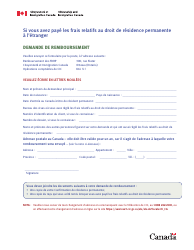 Document preview: Request a Refund - Canada (French)