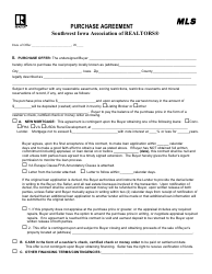 Purchase Agreement Form - Southwest Iowa Association of Realtors - Iowa, Page 2
